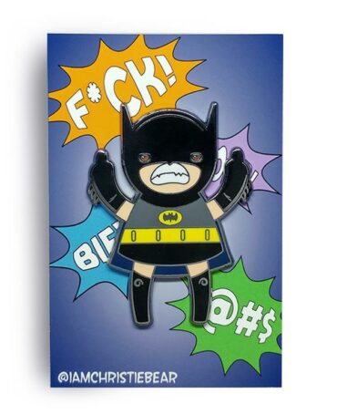 Eff You Batgirl Original Angry Edition Hard Enamel Pin by ChristieBear