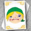Legend Of Zelda Links Awakening Beat Up Fighter Portrait Print By ChristieBear