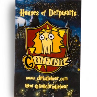 House of Derpwarts Gryffindor hard enamel pin by ChristieBear