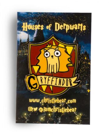 House of Derpwarts Gryffindor hard enamel pin by ChristieBear
