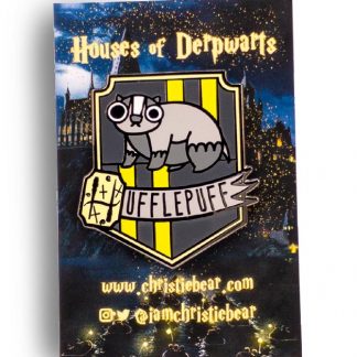 House of Derpwarts Hufflepuff hard enamel pin by ChristieBear
