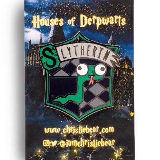 House of Derpwarts Slytherin hard enamel pin by ChristieBear