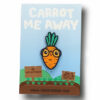 Carrot Glasses Soft Enamel Pin with Epoxy Pin By ChristieBear