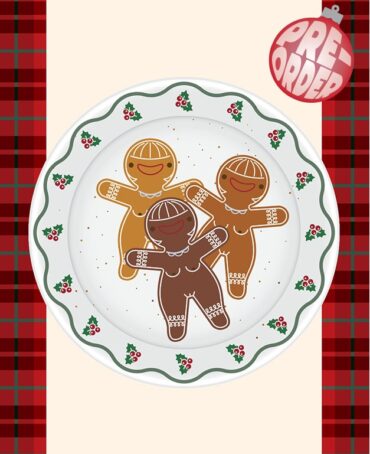 Naughty Gingerbread Woman Enamel Pin by Christiebear
