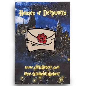 Houses of Derpwarts Acceptance Letter Glitter Harry Potter Hard Ename Pin Parody by ChristieBear