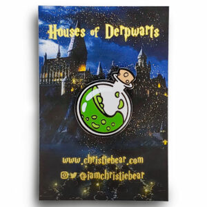 Houses of Derpwarts Green Potion Harry Potter Hard Ename Pin Parody by ChristieBear