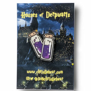Houses of Derpwarts Purple Potions Harry Potter Hard Ename Pin Parody by ChristieBear